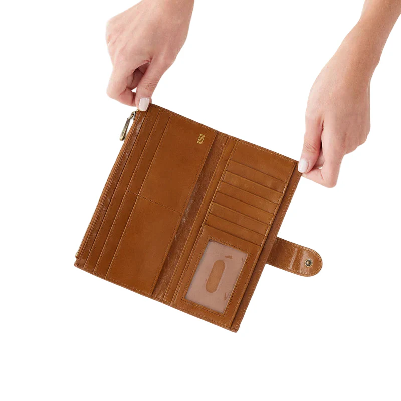 HOBO Dunn Polished Leather Continental Wallet (2 Colors) - Image 3