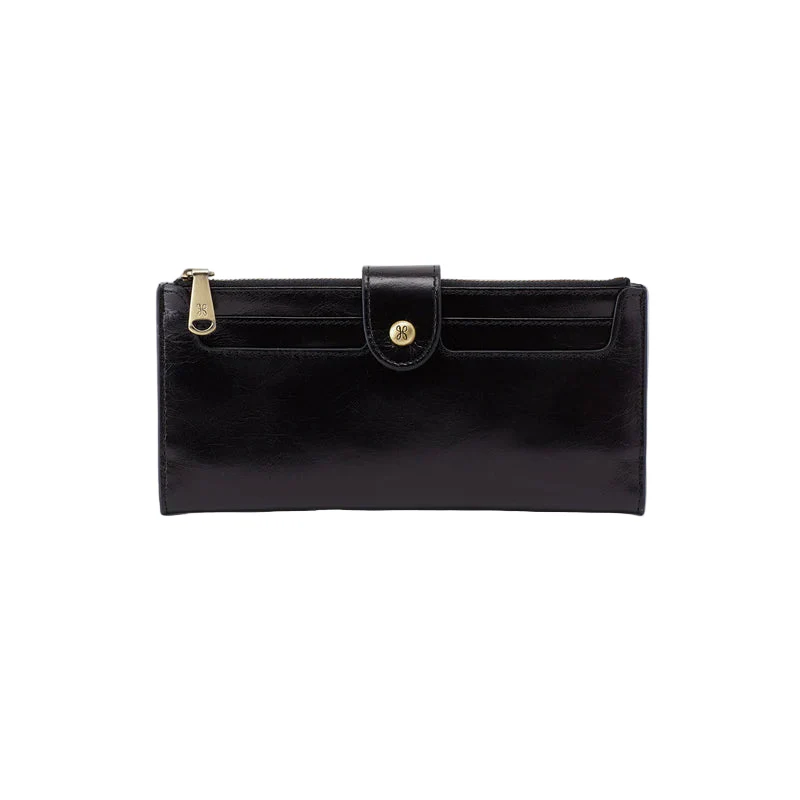HOBO Dunn Polished Leather Continental Wallet (2 Colors) - Image 5