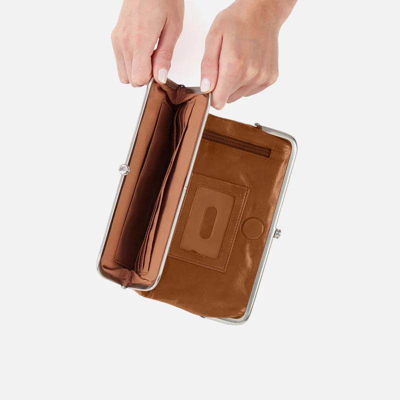 HOBO Lauren Polished Leather Clutch-Wallet (2 Colors) - Image 3