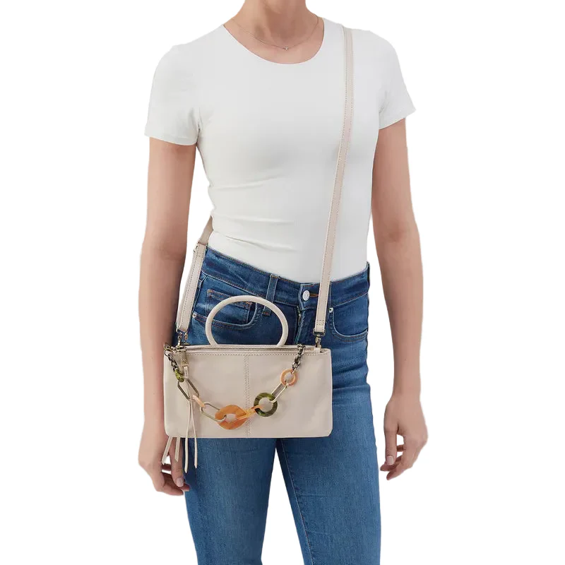 HOBO Sable Polished Leather Crossbody (Pale Flex)(NV-22931PFLX) - Image 2