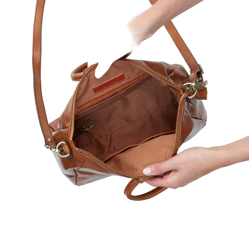 HOBO Sheila Polished Leather Medium Satchel (4 Colors) - Image 3