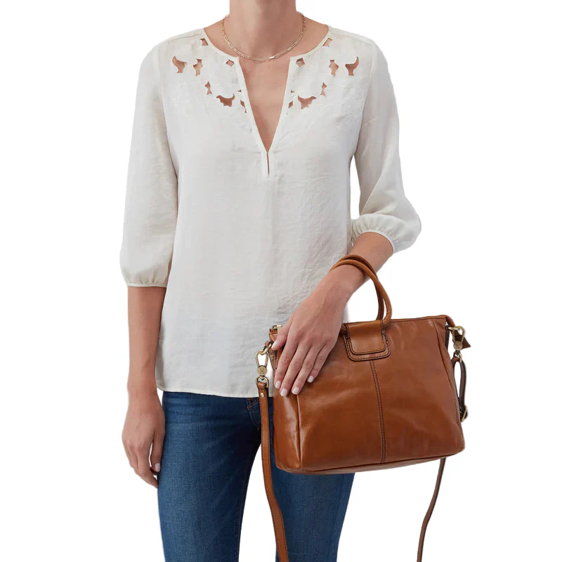 HOBO Sheila Polished Leather Medium Satchel (4 Colors) - Image 4