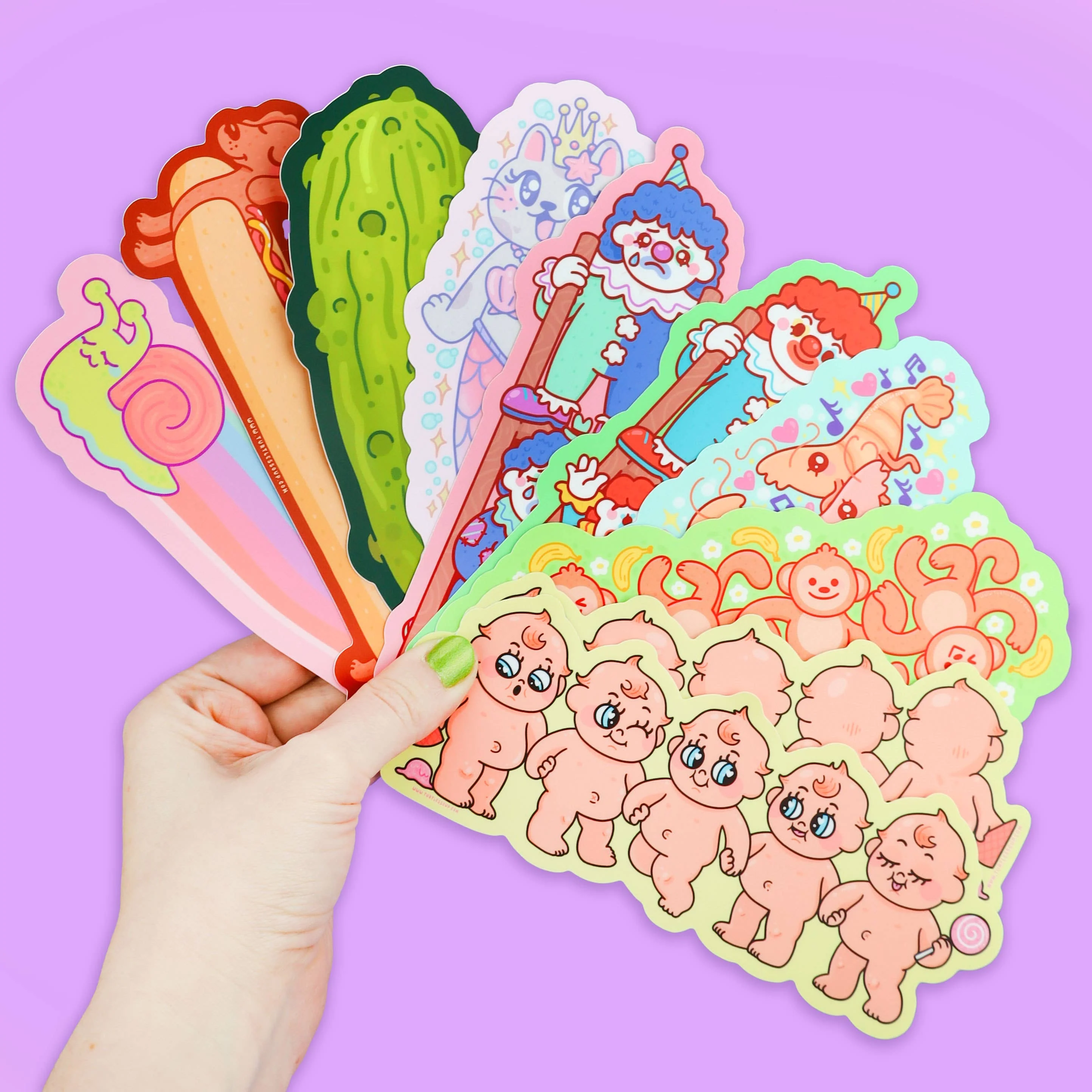 Hot Dog Long Vinyl Sticker - Image 2