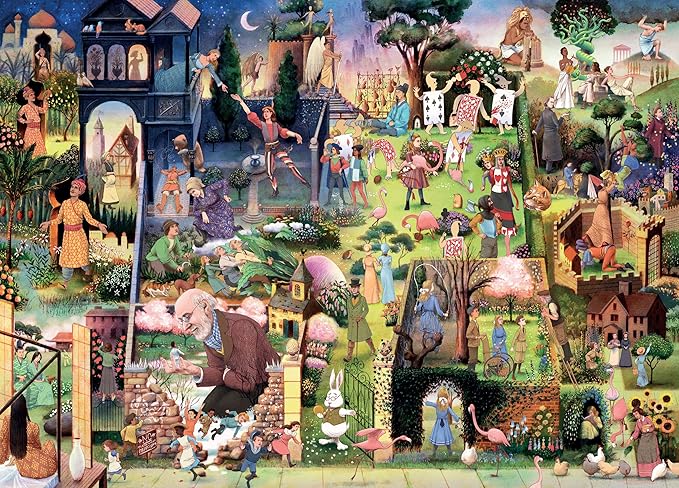 A book Lover's Garden 1000 Piece Jigsaw Puzzle - Image 2
