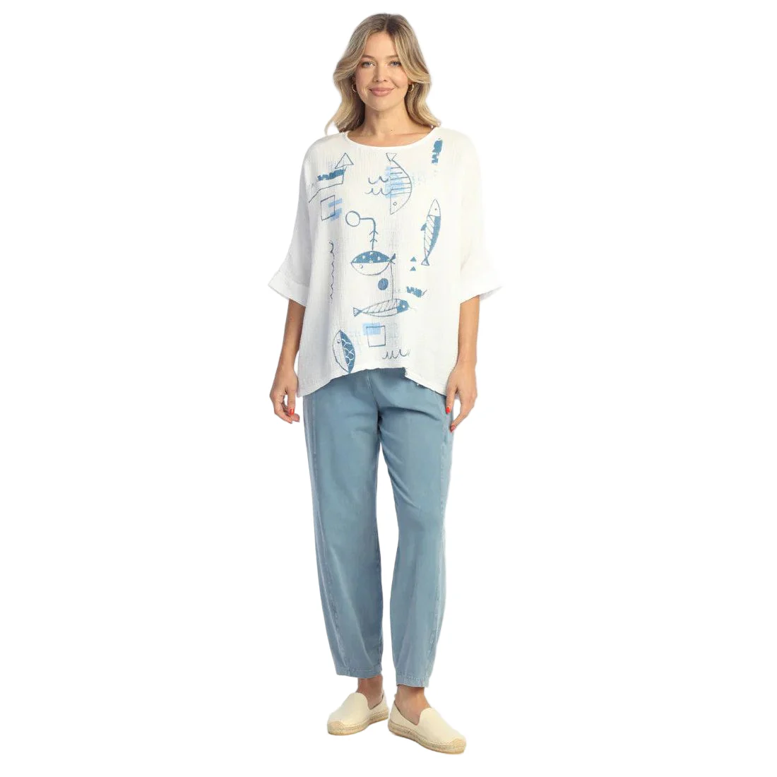 Jess & Jane Lantern Side Patch Pocket Knit Pants (Multiple Colors) (M100) - Image 9