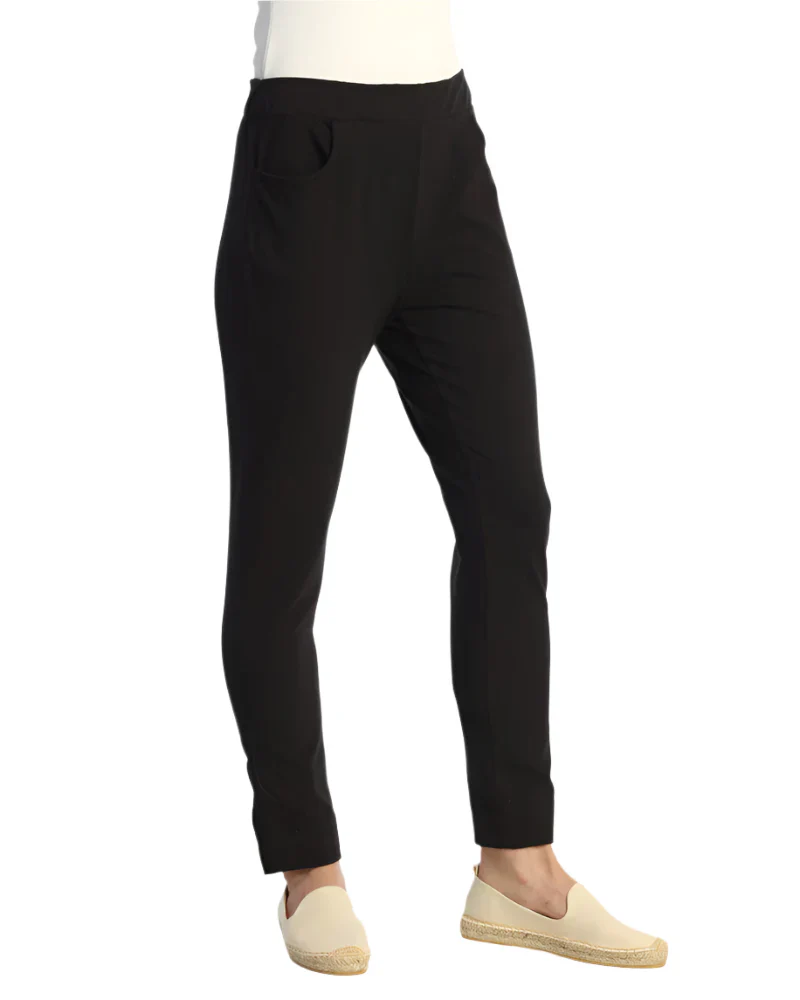Jess & Jane Slim Scoop Pockets Split Ankle Pant (M132) - Image 4