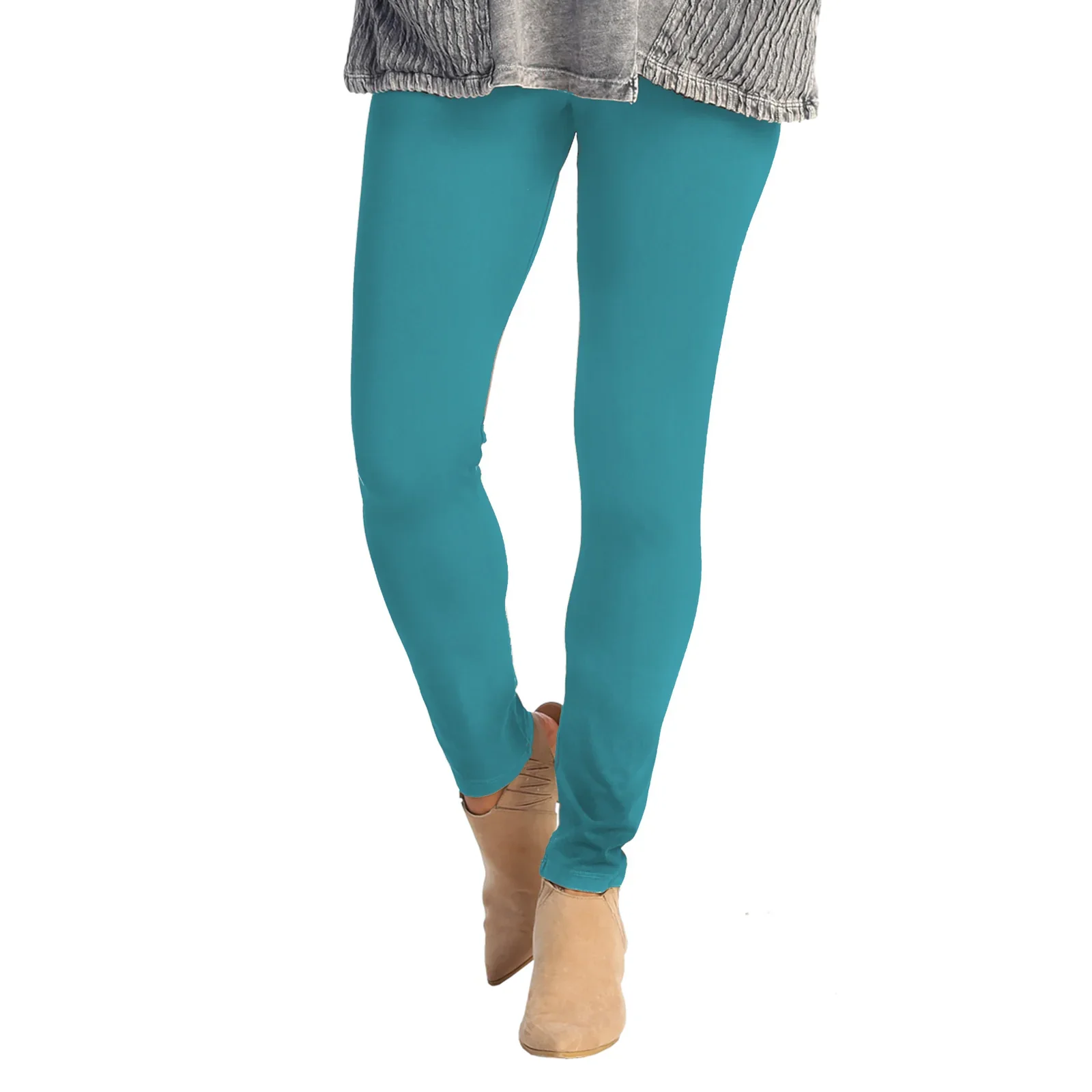 Jess & Jane Cotton Spandex Ankle Legging (Multiple Colors) (M31) - Image 9