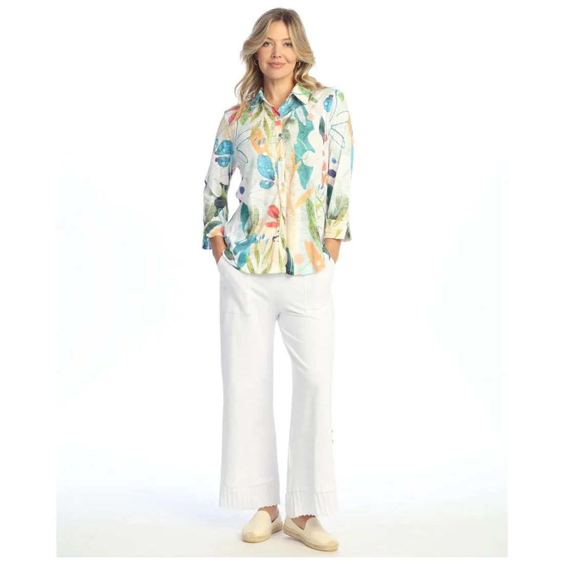 Jess & Jane Lemonade Button Front Shirt - Image 2