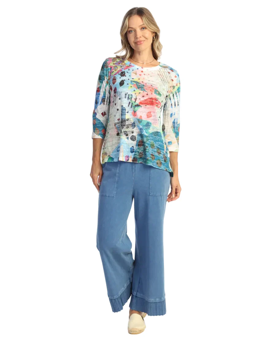 Jess & Jane Mod Burn Out Hi-Lo Tunic (44-2206) - Image 2