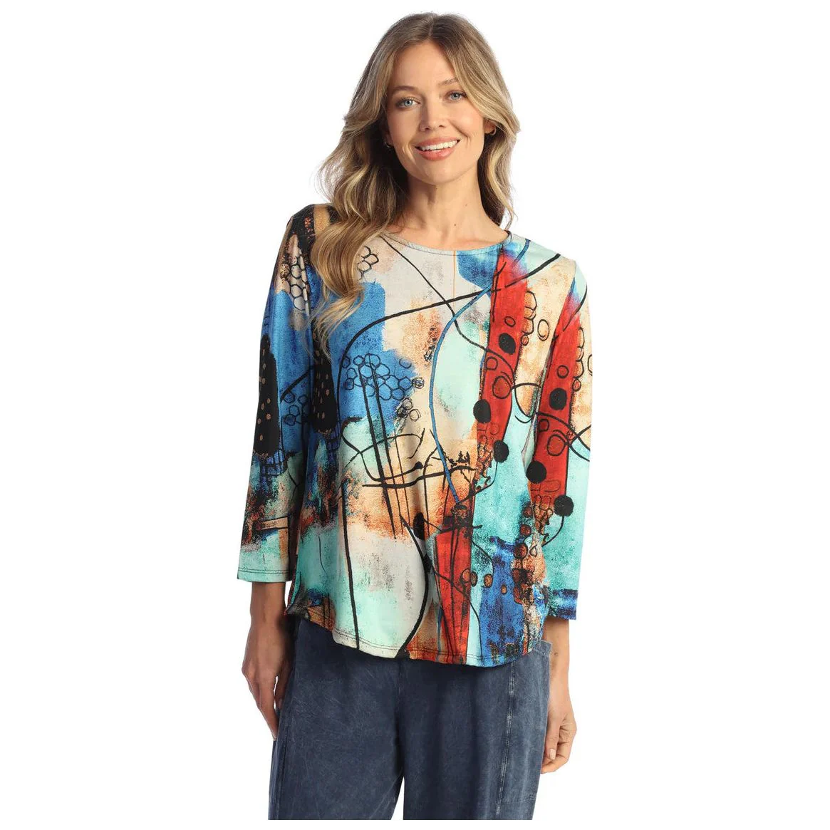 Jess & Jane Vogue Spun Poly Tunic (24-2129)