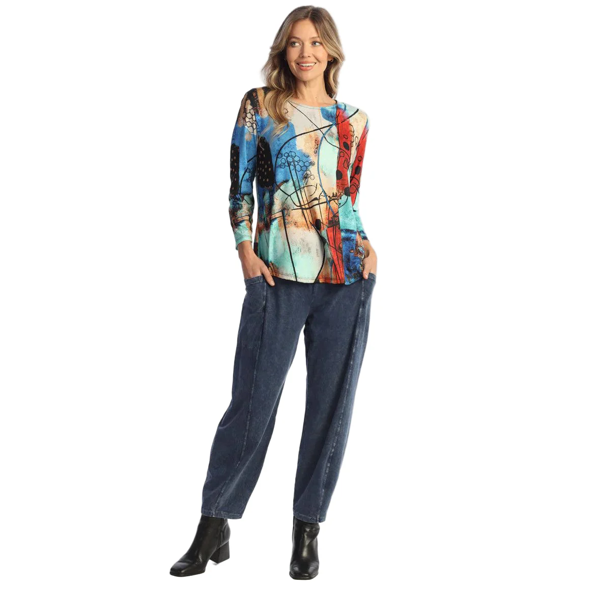 Jess & Jane Vogue Spun Poly Tunic (24-2129) - Image 2