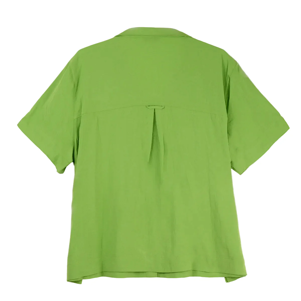 John Mark Solid Short Sleeve Blouse (J56130BM) (BUDGRN) - Image 2