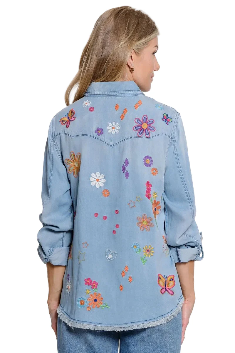 John Mark Embroidered Blouse(J16340BM)(Floral) - Image 2