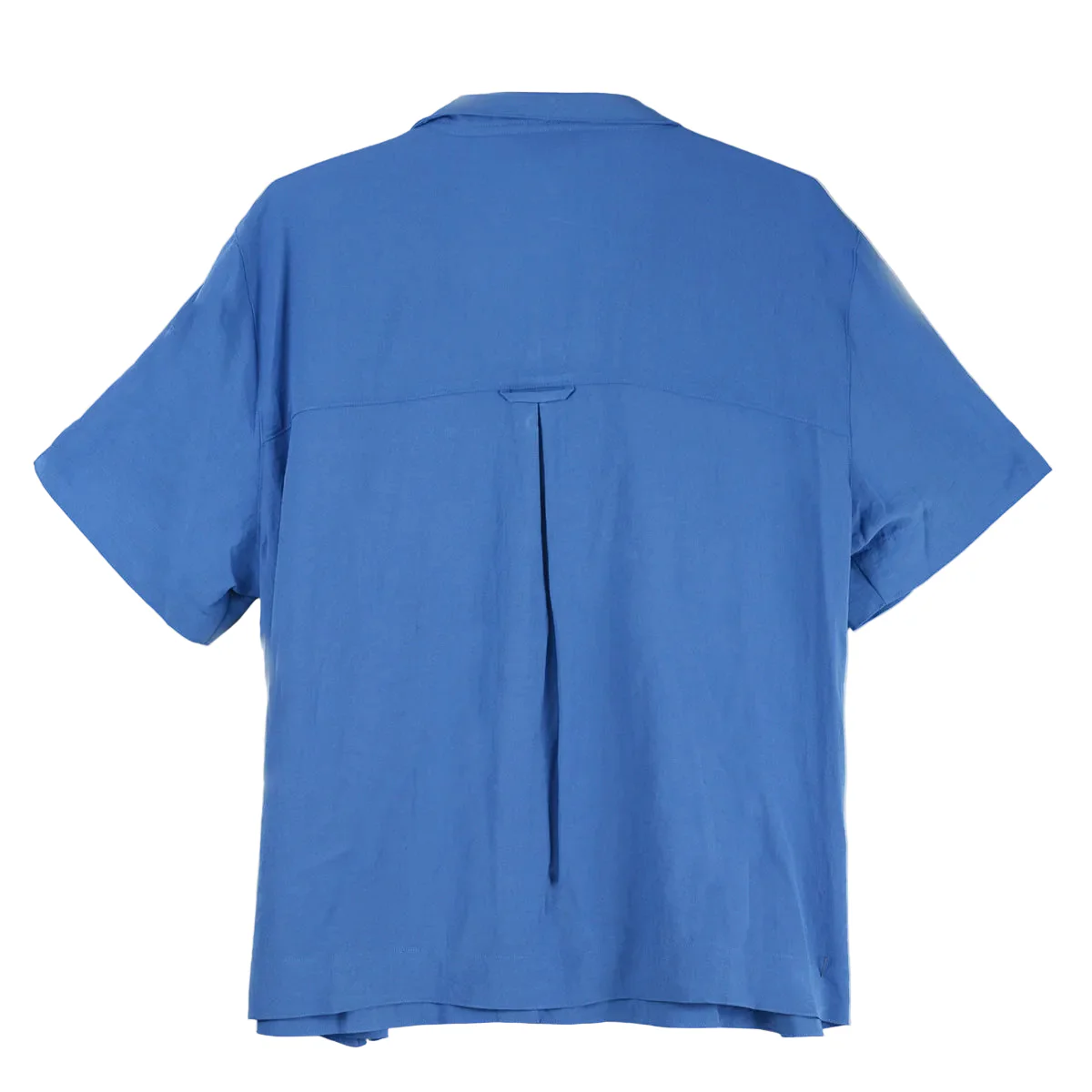 John Mark Solid Short Sleeve Blouse (J56130BM) (Corn Flower) - Image 2