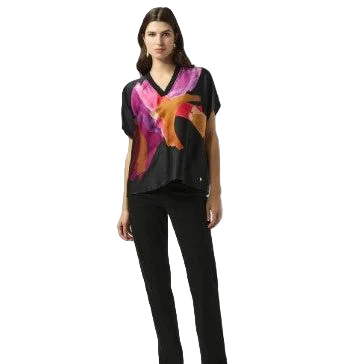 Joseph Ribkoff Abstract Print Pull Over Top - Image 3