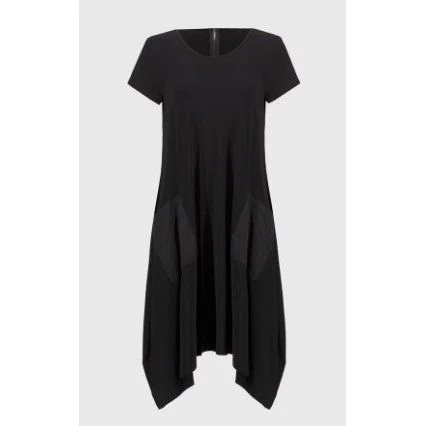 Joseph Ribkoff Black Casual A- Line Pocket Dress - Image 4