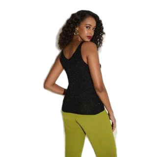 Joseph Ribkoff Black Sparkle Cami - Image 2