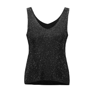 Joseph Ribkoff Black Sparkle Cami - Image 3