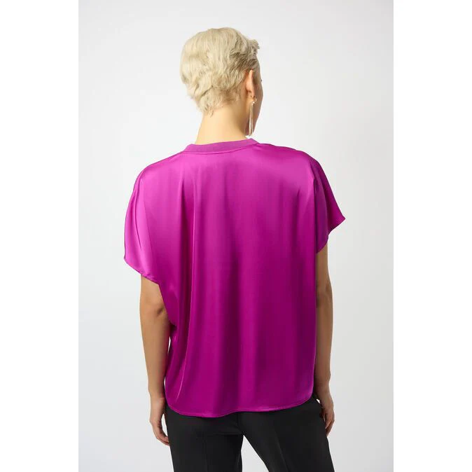 Joseph Ribkoff Cosmos Satin Pullover Top - Image 2
