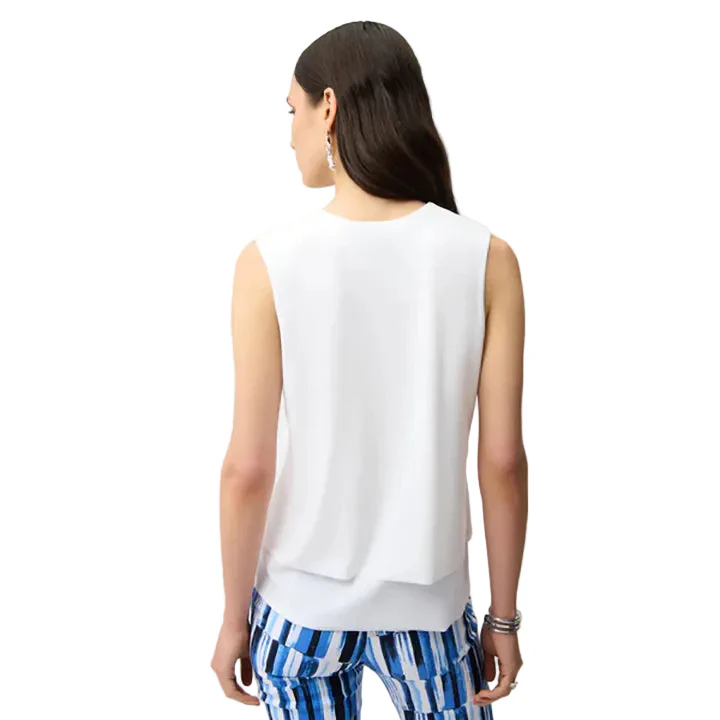 Joseph Ribkoff Double Hem  Tunic Sleeveless Top - Image 2