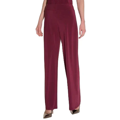 Joseph Ribkoff Solid Merlot Wide Leg Pant (221340)