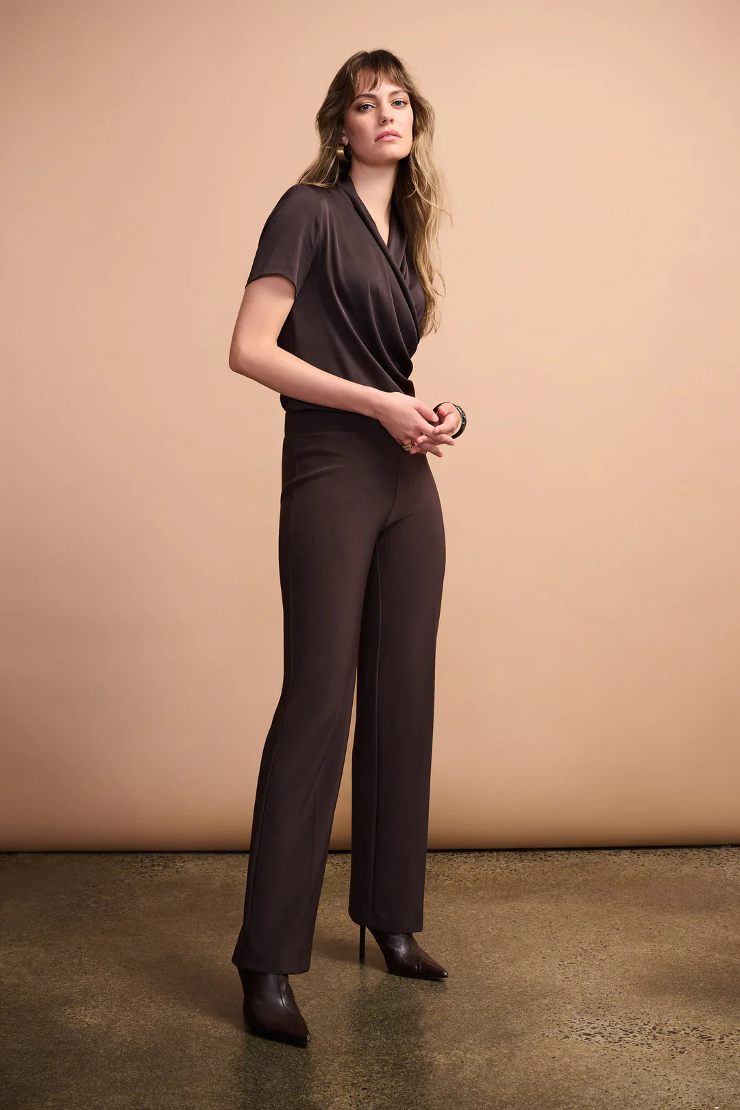 Joseph Ribkoff Straight leg Pant (153088)(Mocha)