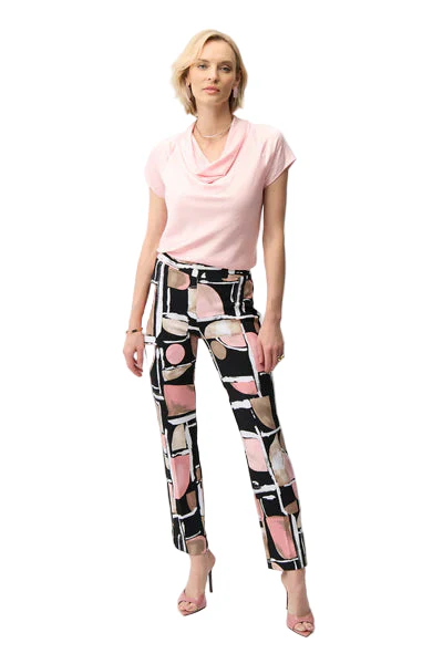 Joseph Ribkoff Print Straight Leg Pant (281309)(Multi) - Image 2