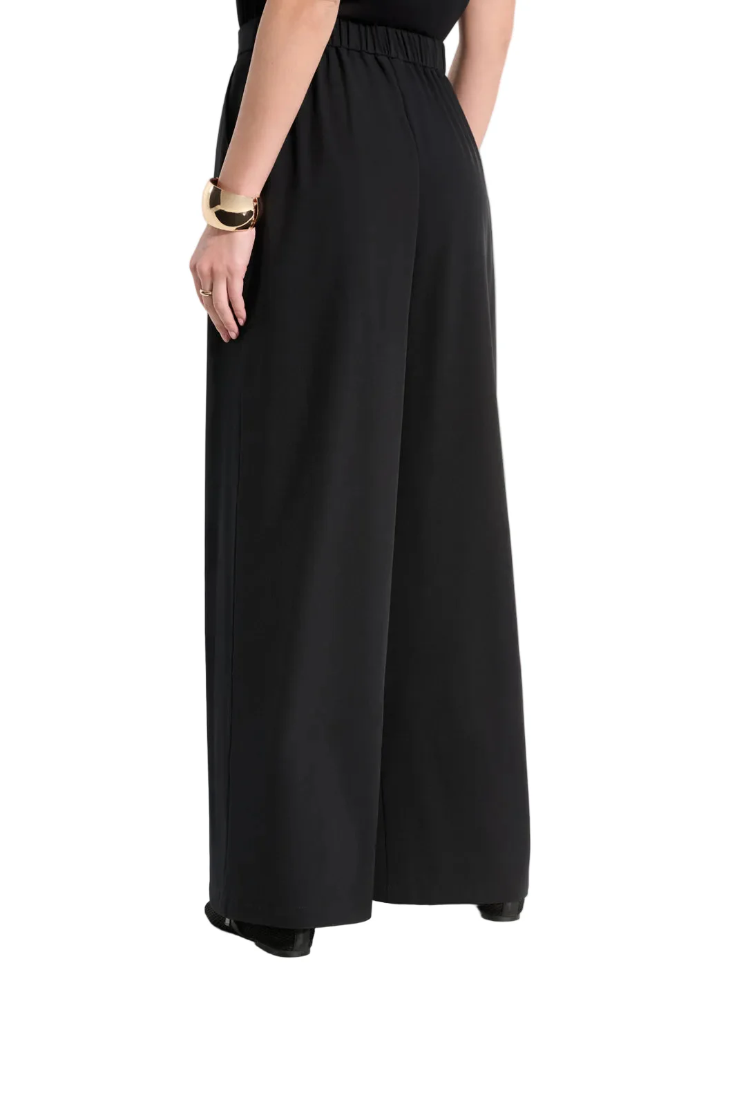 Joseph Ribkoff  Sport Wide Leg Pull-on Pant (262622)(Black ) - Image 2