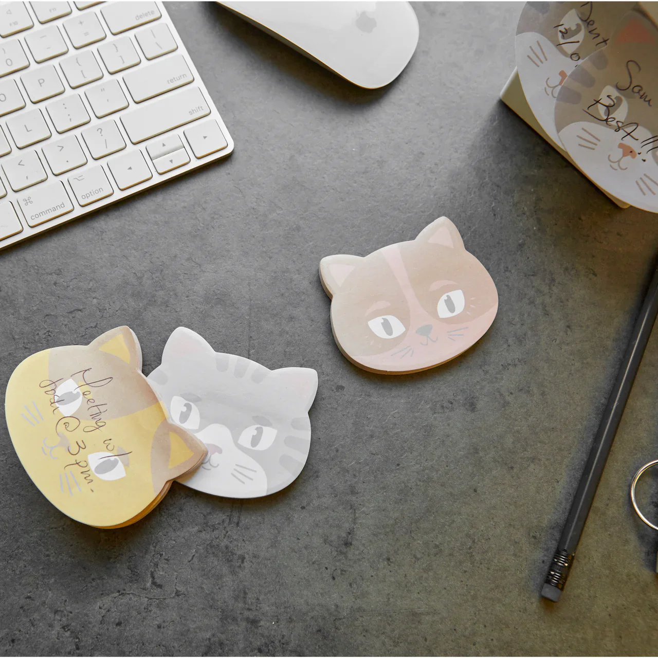 Kikkerland Kitty Cat Sticky Notes (Style Selected at Random) - Image 3
