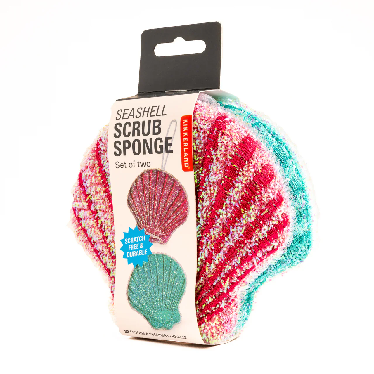 Kikkerland Sea Shell Sponge Set of 2 - Image 2