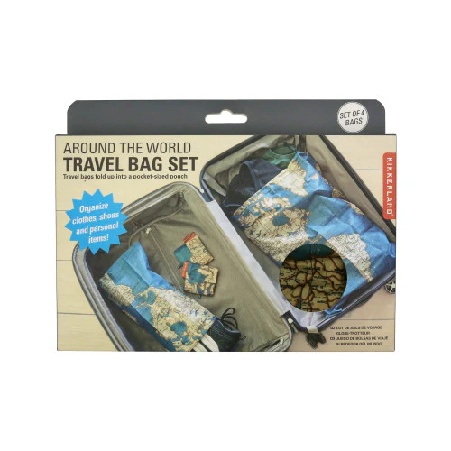 Kikkerland World Map Travel Bags - Image 3