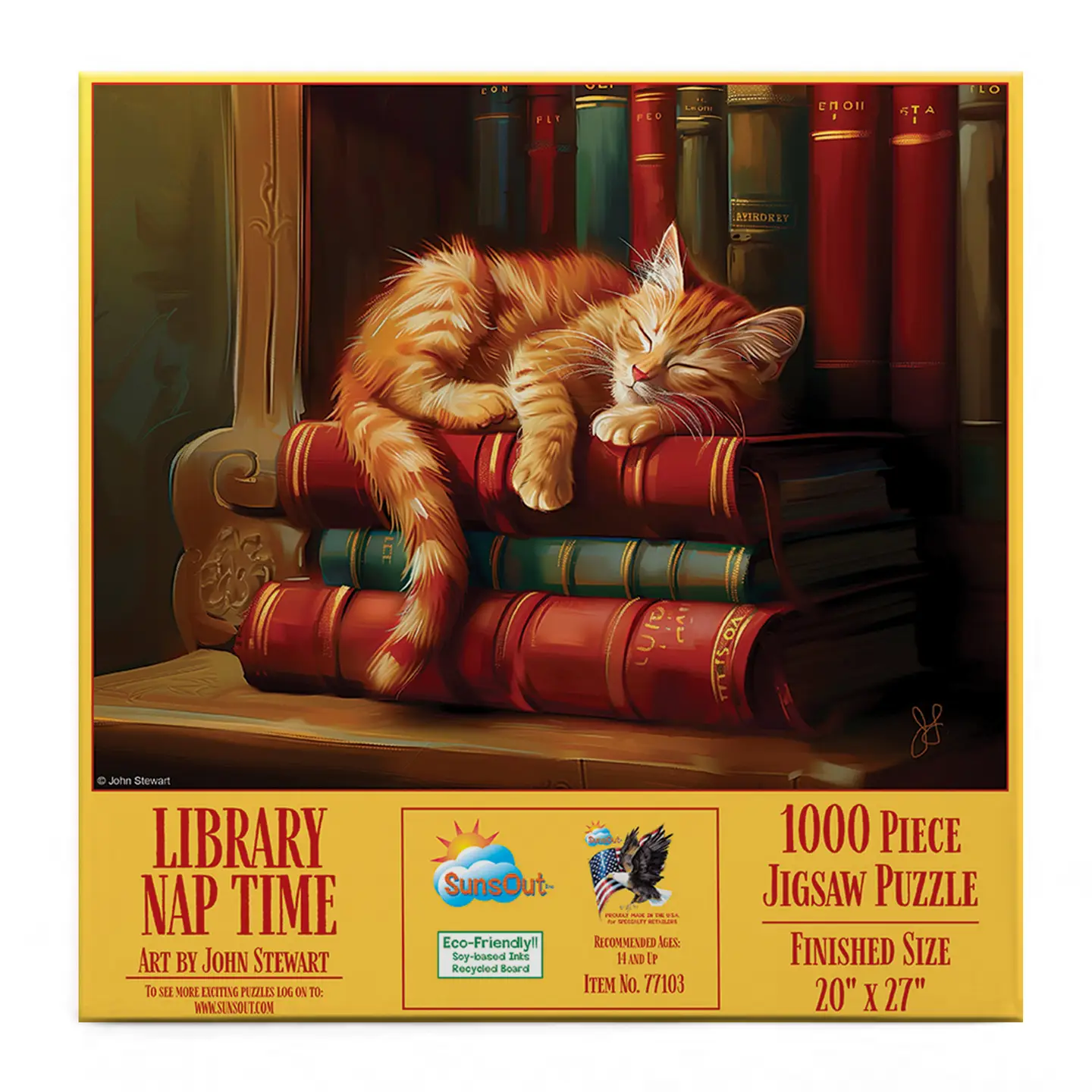 Library Nap Time 1000 Piece Jigsaw Puzzle (77103) - Image 2