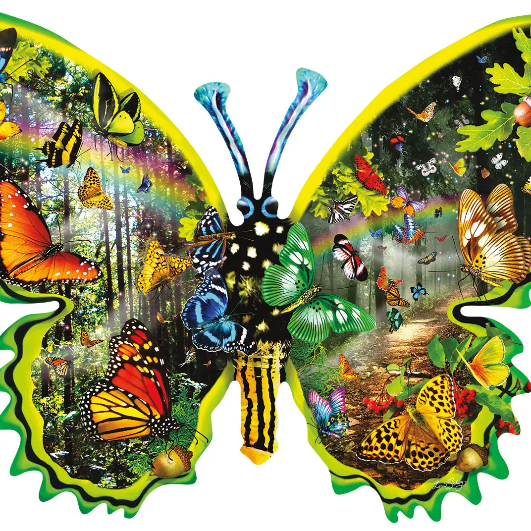 Butterfly Migration A Special Shape 1000 Piece Jigsaw Puzzle (97035) - Image 3