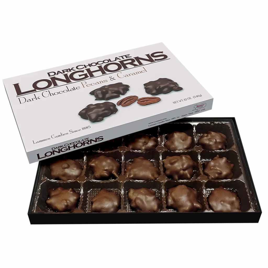 Lammes 12oz Dark Chocolate Longhorns 15 pieces - Image 2