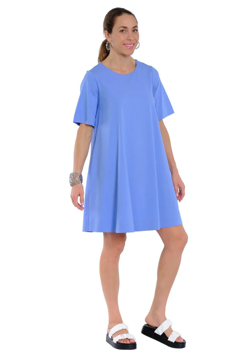 Lior Round Neck Short Sleeve Solid Dress (3 Colors) - Image 3