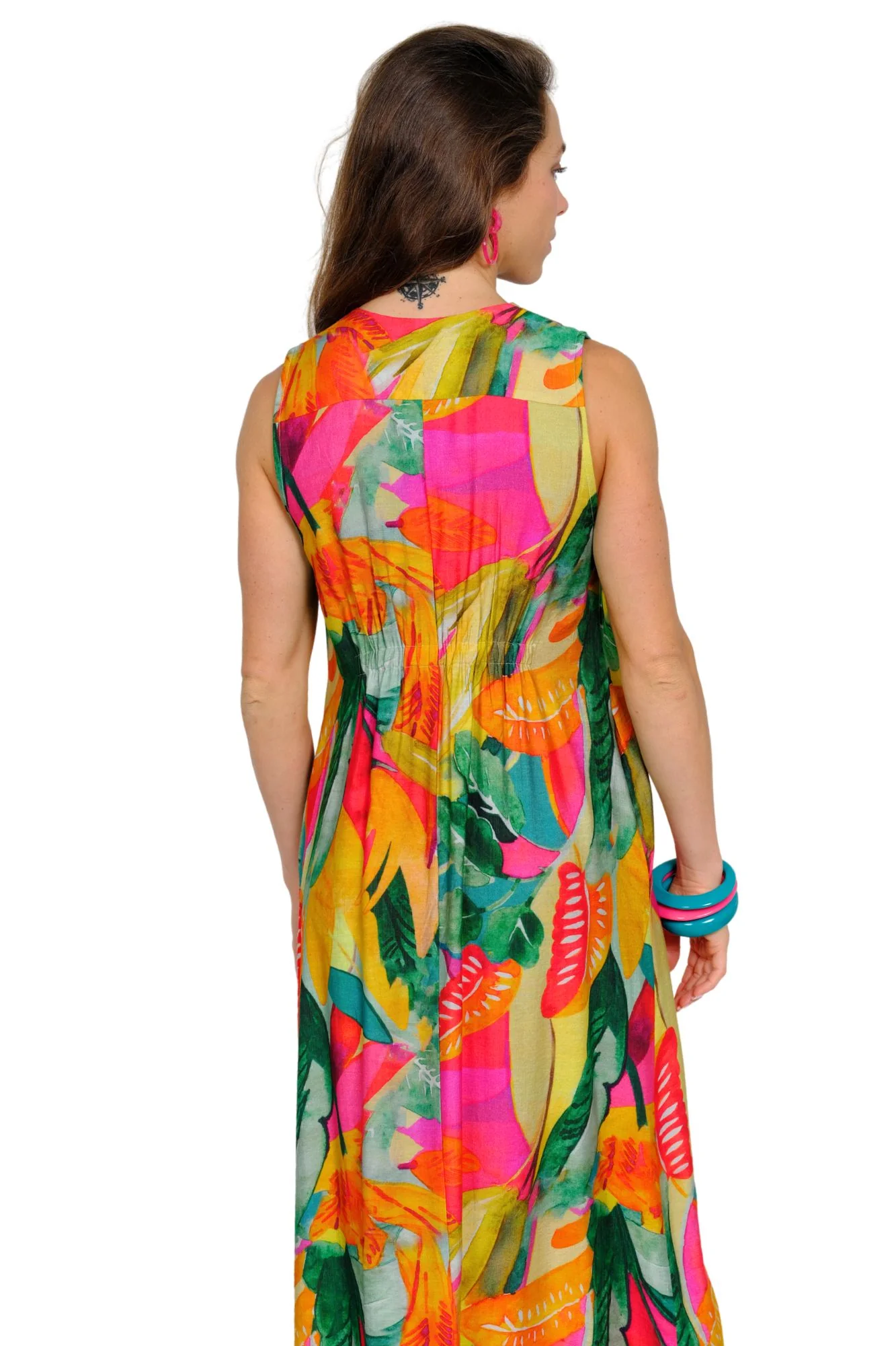 Lior Amelia Sleeveless Dress (Amelia-7-AR) (Jungle Bliss) - Image 3