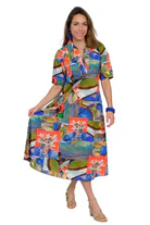 Lior Collared Short Sleeve Dress with Stitching Details (Maxim-1)(Collage) - Image 2
