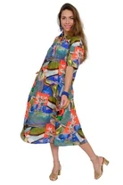 Lior Collared Short Sleeve Dress with Stitching Details (Maxim-1)(Collage) - Image 3