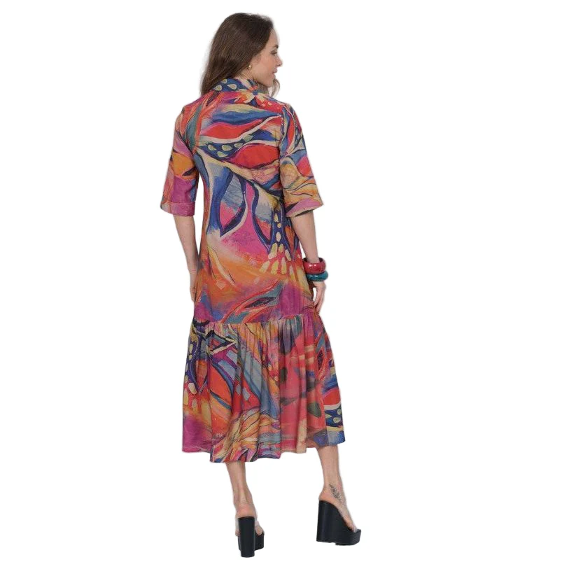 Lior Jewel Abstract Print Maxi Dress (VEGA-27-AR) - Image 2