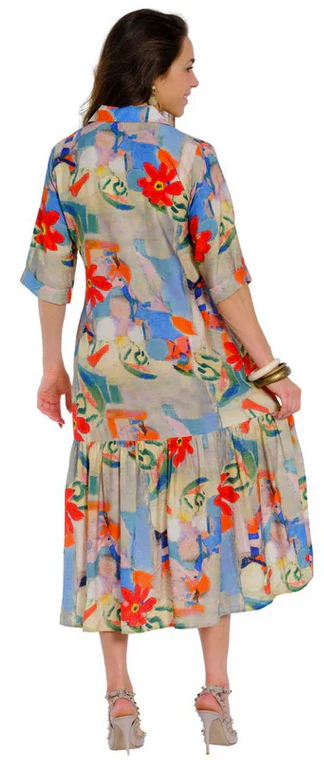 Lior Vega Long Dress (Vega-36-Ar)(Watercolor Bouquet) - Image 2