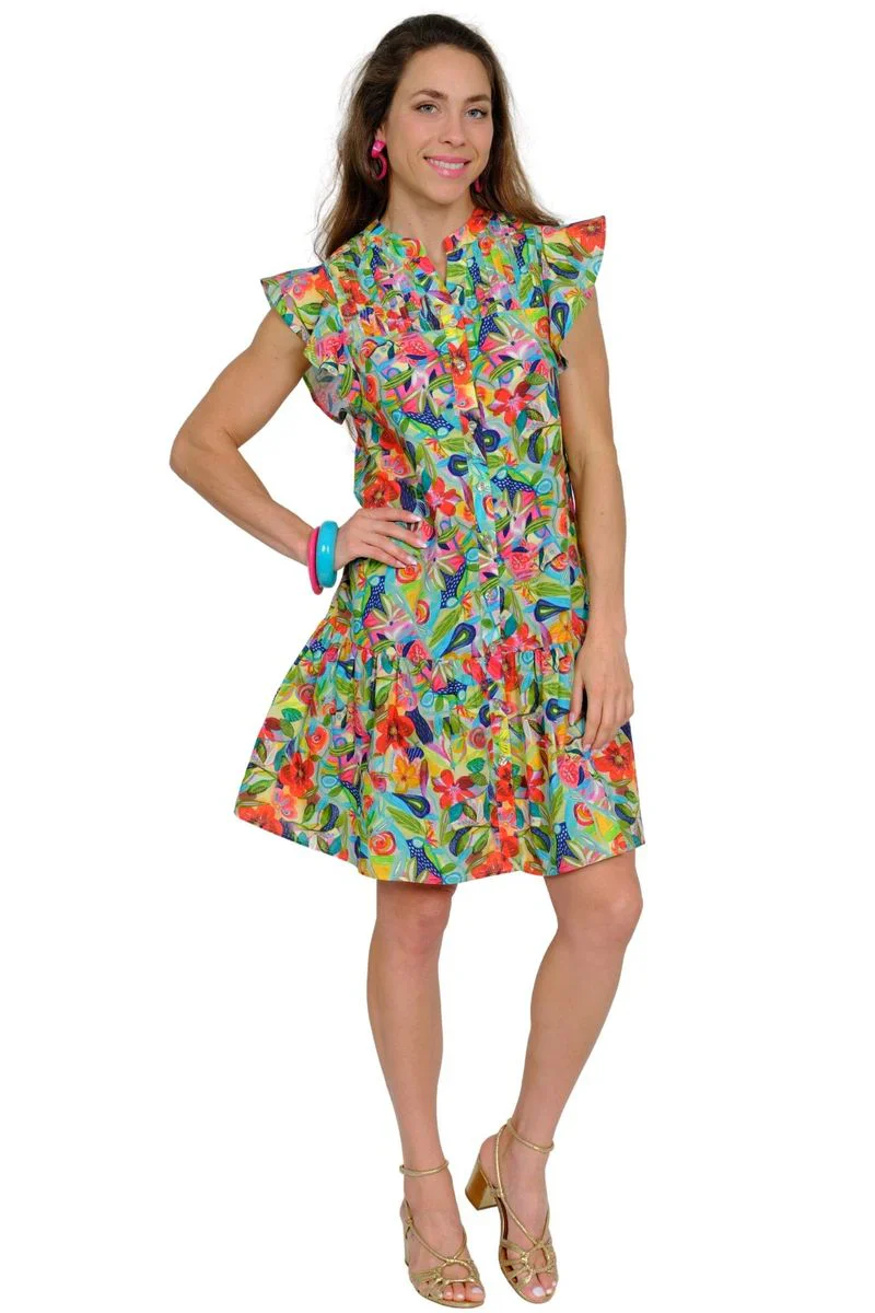 Lior Ruffle Sleeve With Flounce Bottom (Kelsey-2-Ar) (Floral Bounty) - Image 3