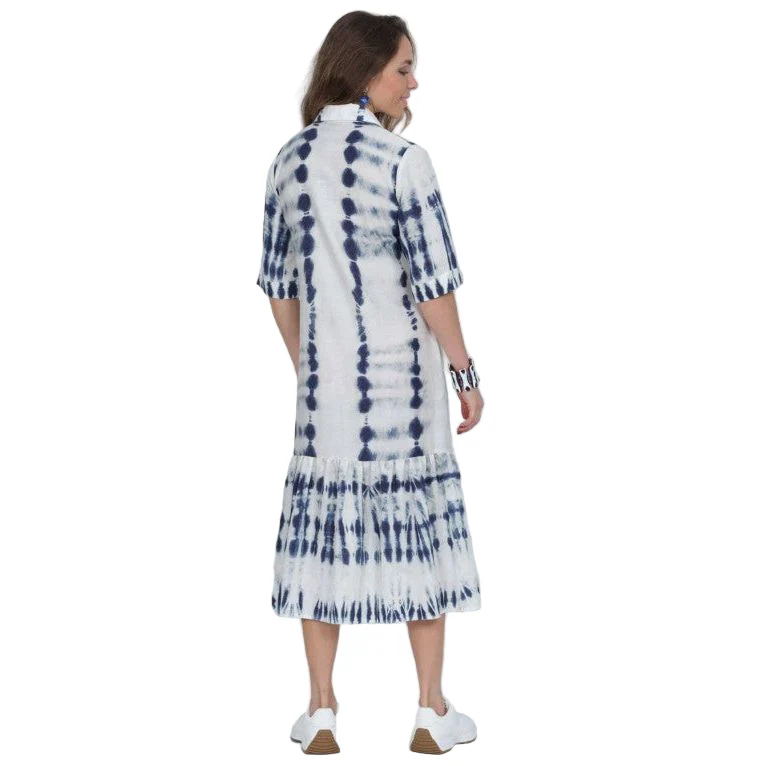 Lior Tie Dye Print Long Maxi Dress (Vega-20-Ar)(Multi) - Image 2