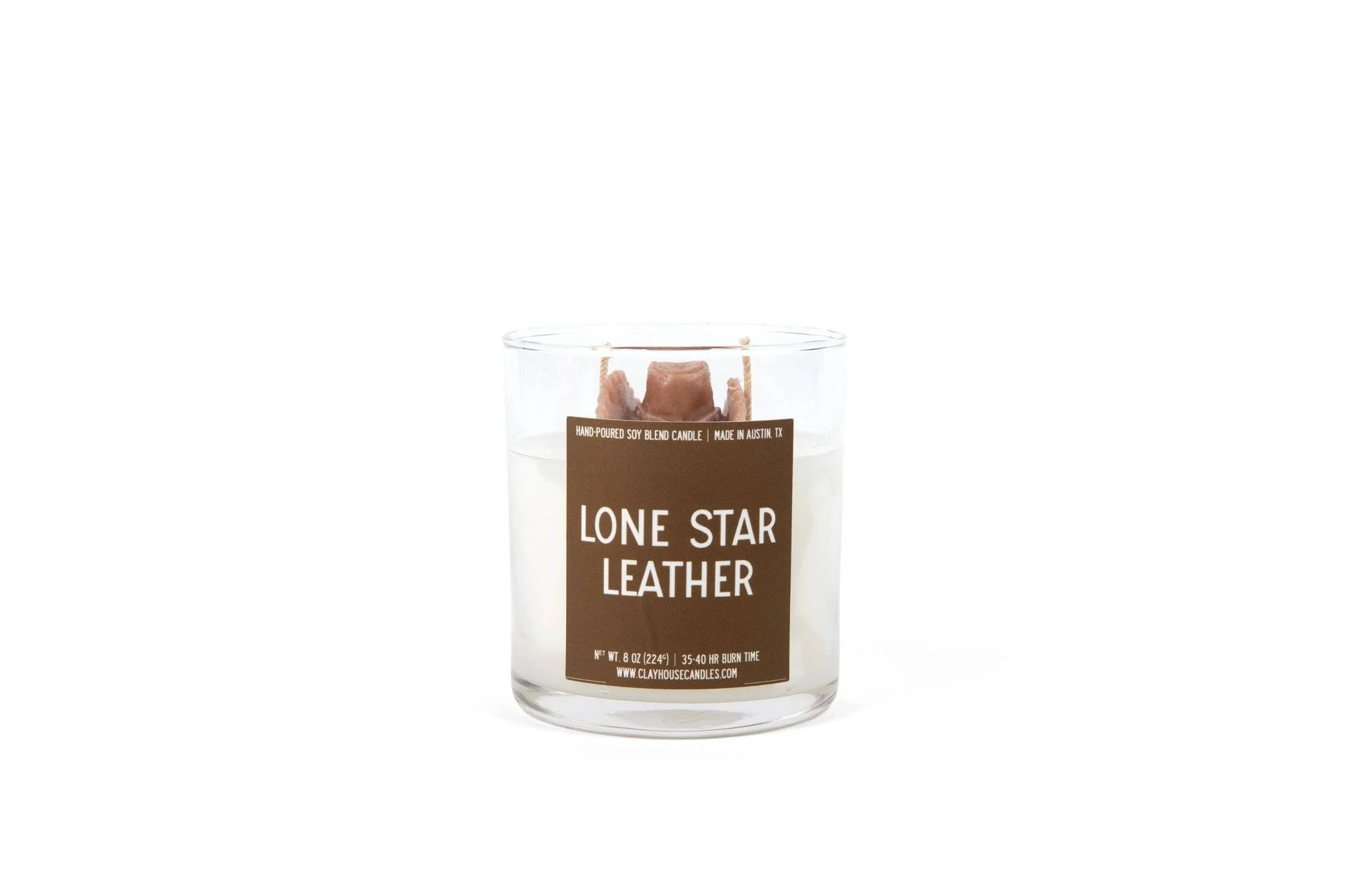 Clayhouse Candles Lone Star Leather Candle - Image 2
