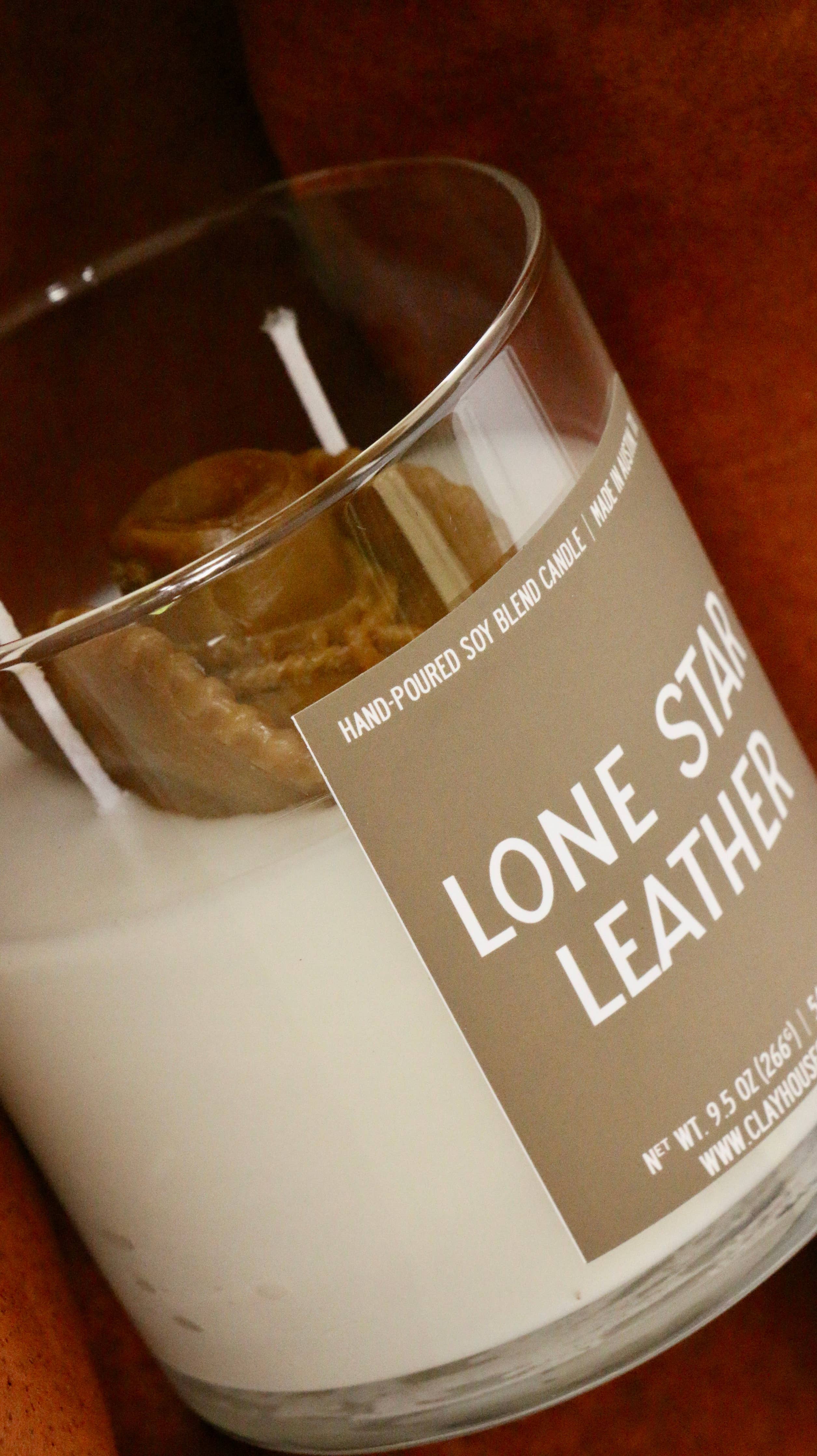 Clayhouse Candles Lone Star Leather Candle - Image 5