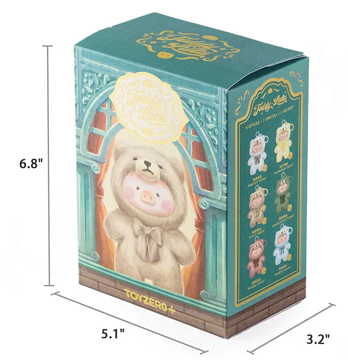 Lulu The Piggy Vintage Teddy Shop Plush Pendant Blind Box - Image 2