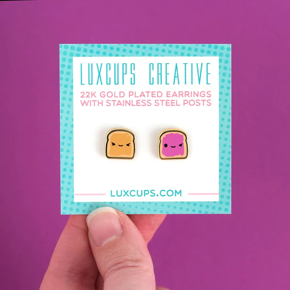 Luxcups PB & J Buds Earrings - Image 2