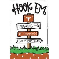 Magnolia Lane Hook 'em Garden Flag - Image 2