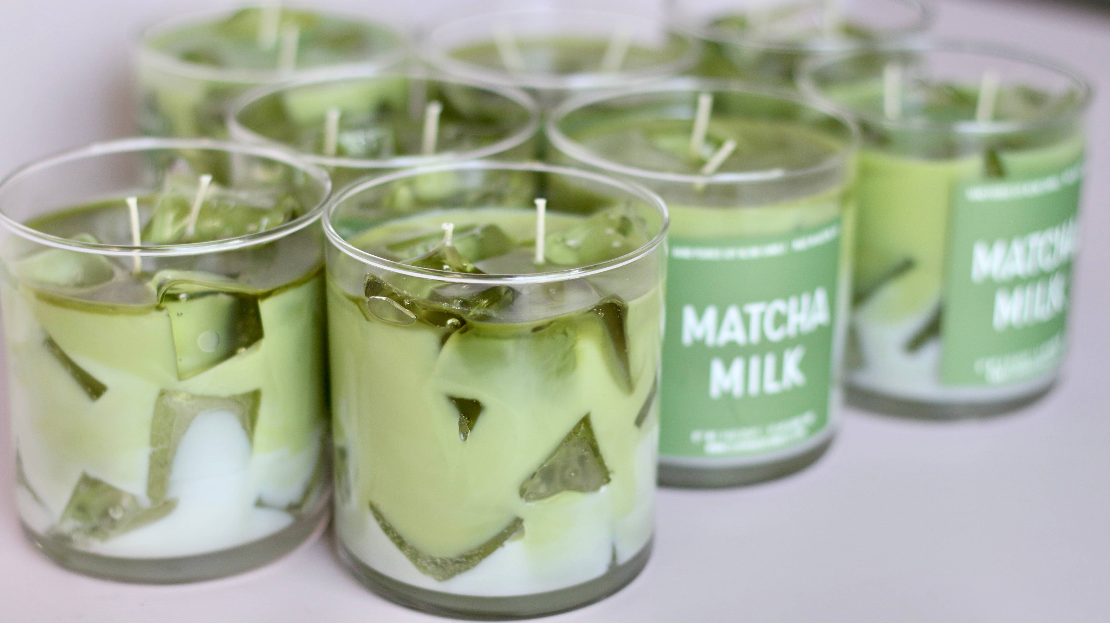 Clayhouse Candles Matcha Milk Container Candle - Image 2