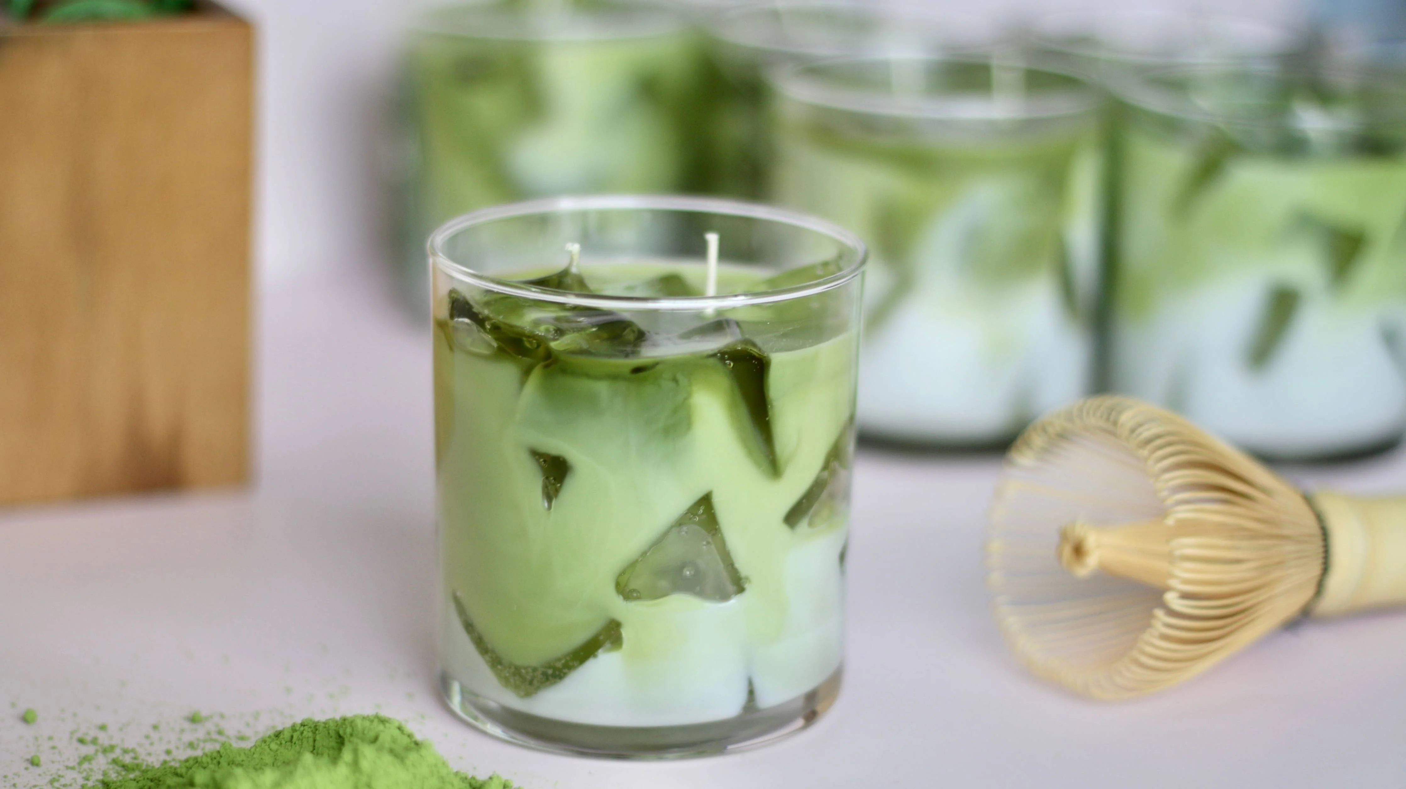 Clayhouse Candles Matcha Milk Container Candle - Image 3