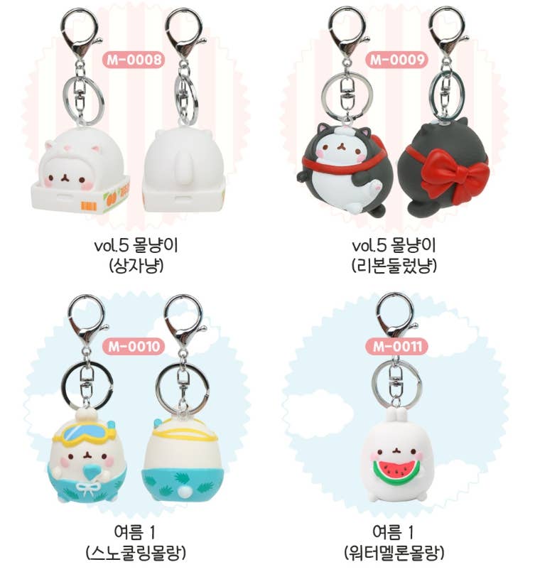 Molang Figure Keyring Bag Charms (Chosen at Random) - Image 8
